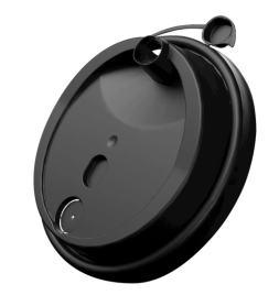 Крышка PP со съемным питейником d=90мм, черная (50 шт.)