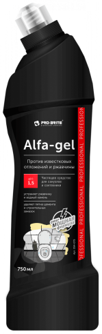Средство для чистки сантехники Alfa-Gel (Альфа-Гель) 750мл. PRO-BRITE фото 1