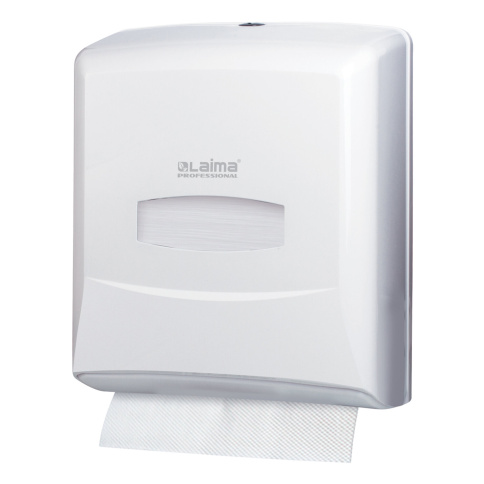 Диспенсер для полотенец LAIMA PROFESSIONAL CLASSIC (Система H3), V-сложения, белый фото 1