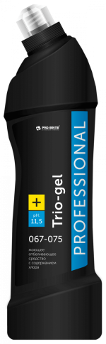 Моющее отбеливающее средство с содержанием хлора TRIO-GEL. 750 мл фото 1