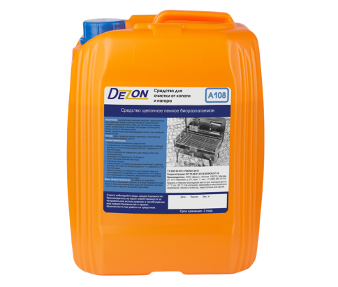 Средство моющее щелочное А108, Чистка копоти и нагара. Концентрат. 5,0 кг. (канистра) фото 1