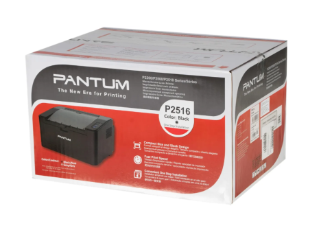 Принтер лазерный PANTUM P2516, A4, ч/б, печ. до 22 стр./мин., 600 x 600 dpi, USB, черный корпус фото 6