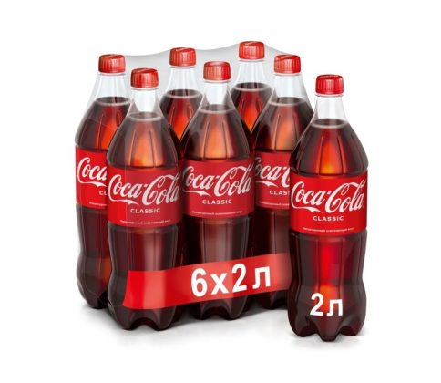 Напиток газированный Coca-Cola, 2.0 л. (6шт/уп) фото 1