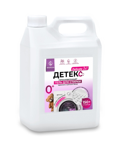 Средство для стирки жидкое "Детекс Delicat 2в1", канистра 5 л. фото 1