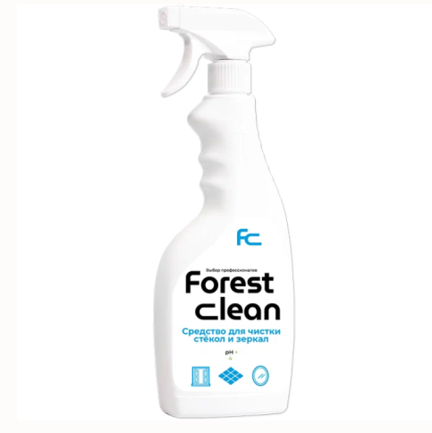 Средство для мытья стёкол,окон,пластика и зеркал  500мл. Forest Clean фото 1